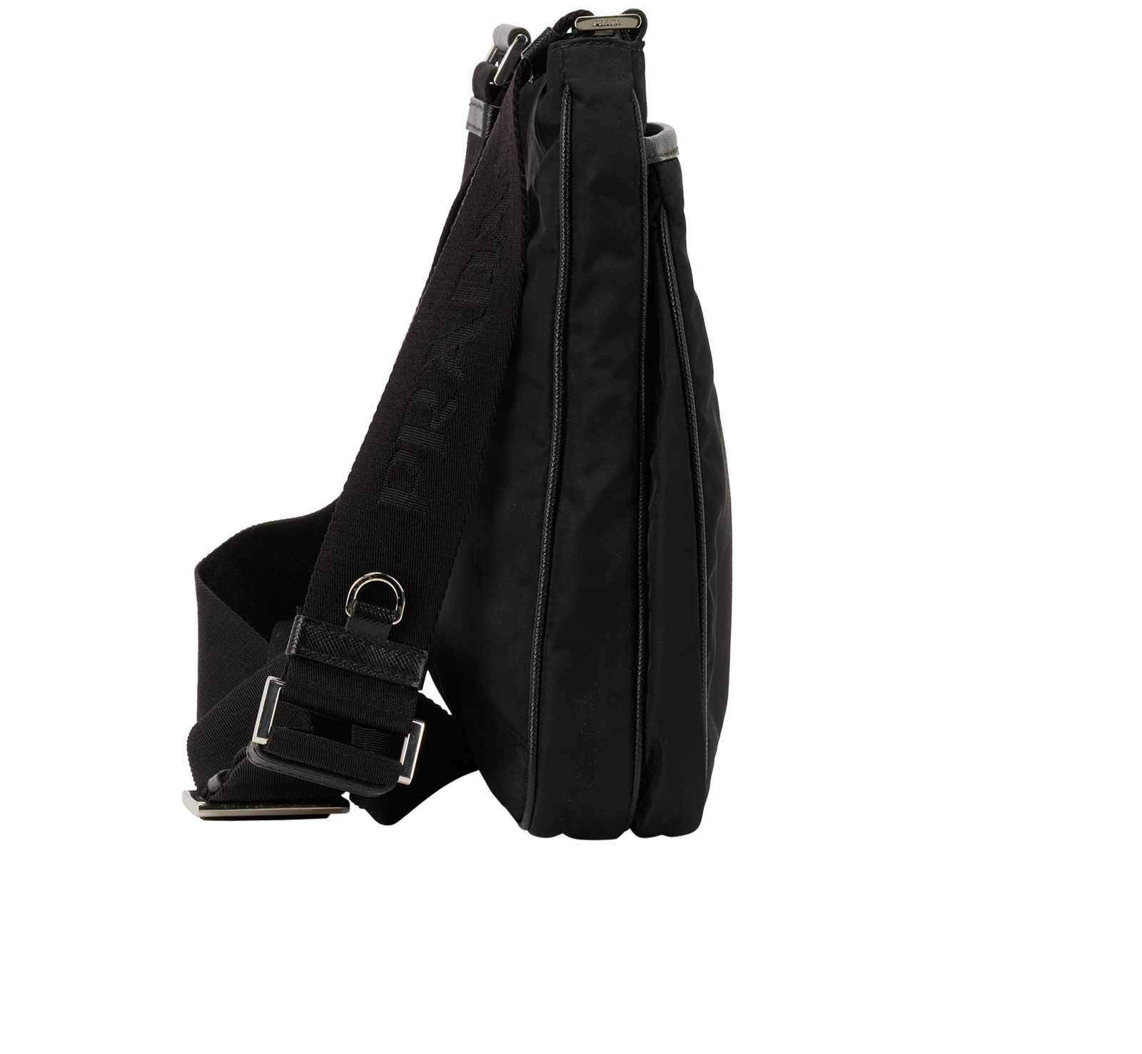 Messenger, &pound;320, Handbags, Black, Nylon, Side view